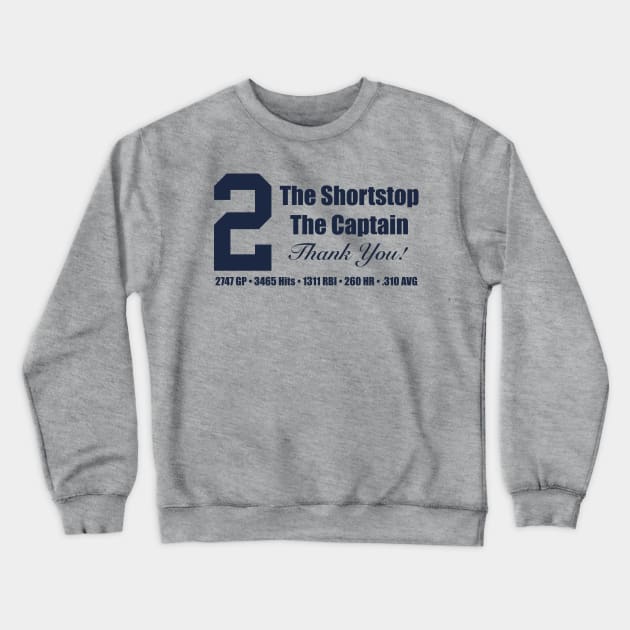 Derek Jeter (GREY) Crewneck Sweatshirt by ny_islanders_fans